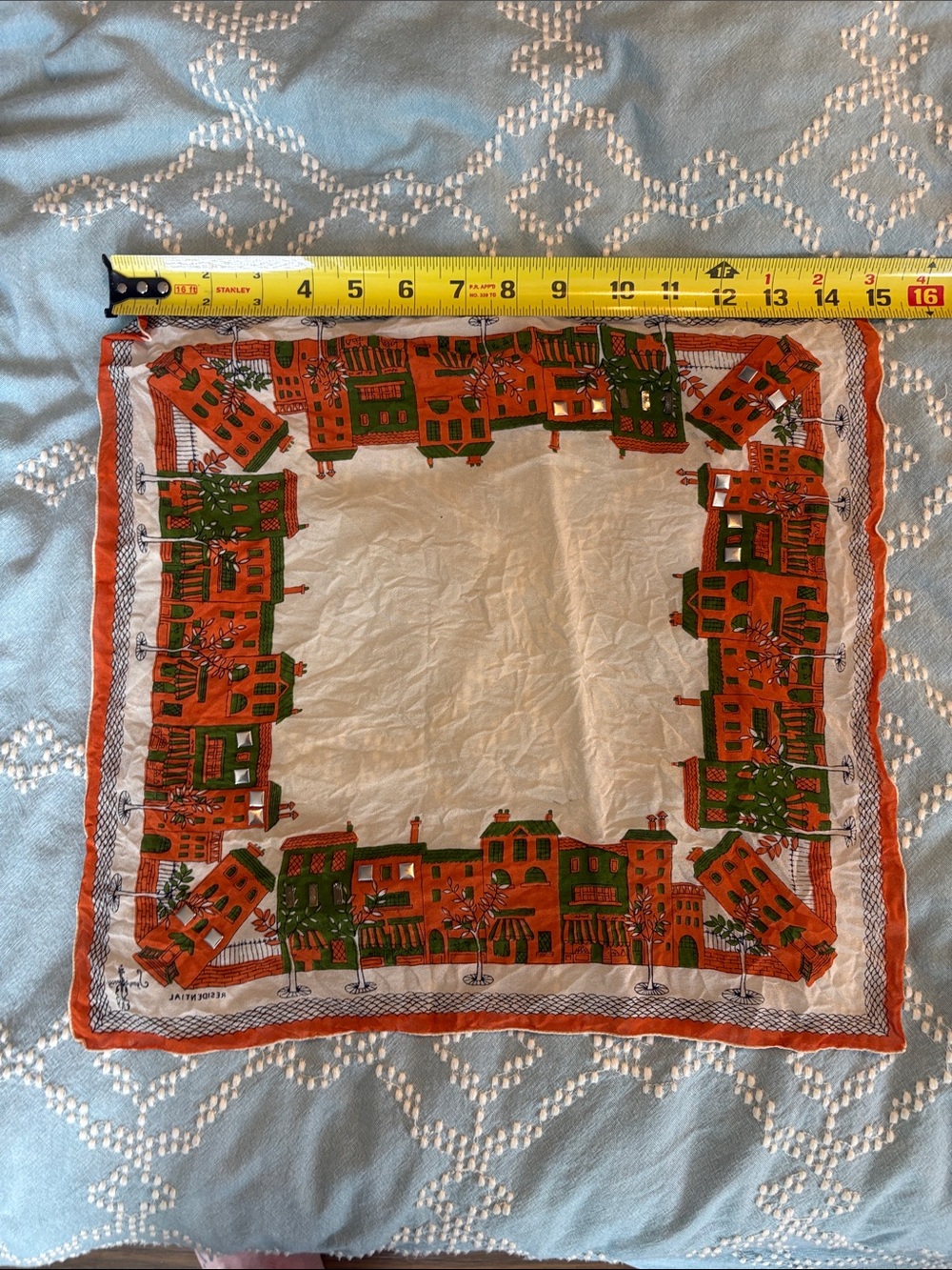 Symphony silk scarf with jewel embellishments